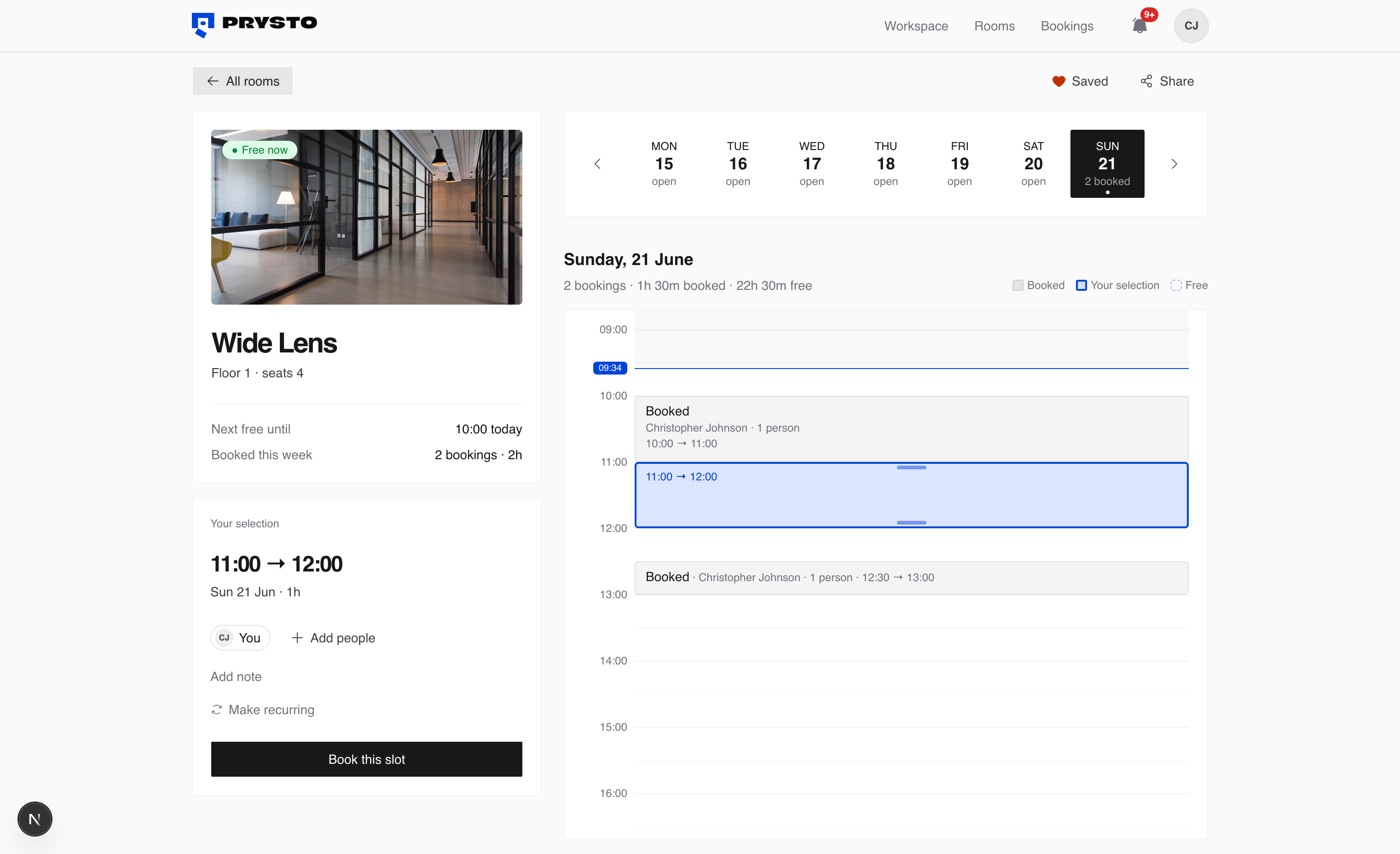 Prysto — Booking Confirmation Flow