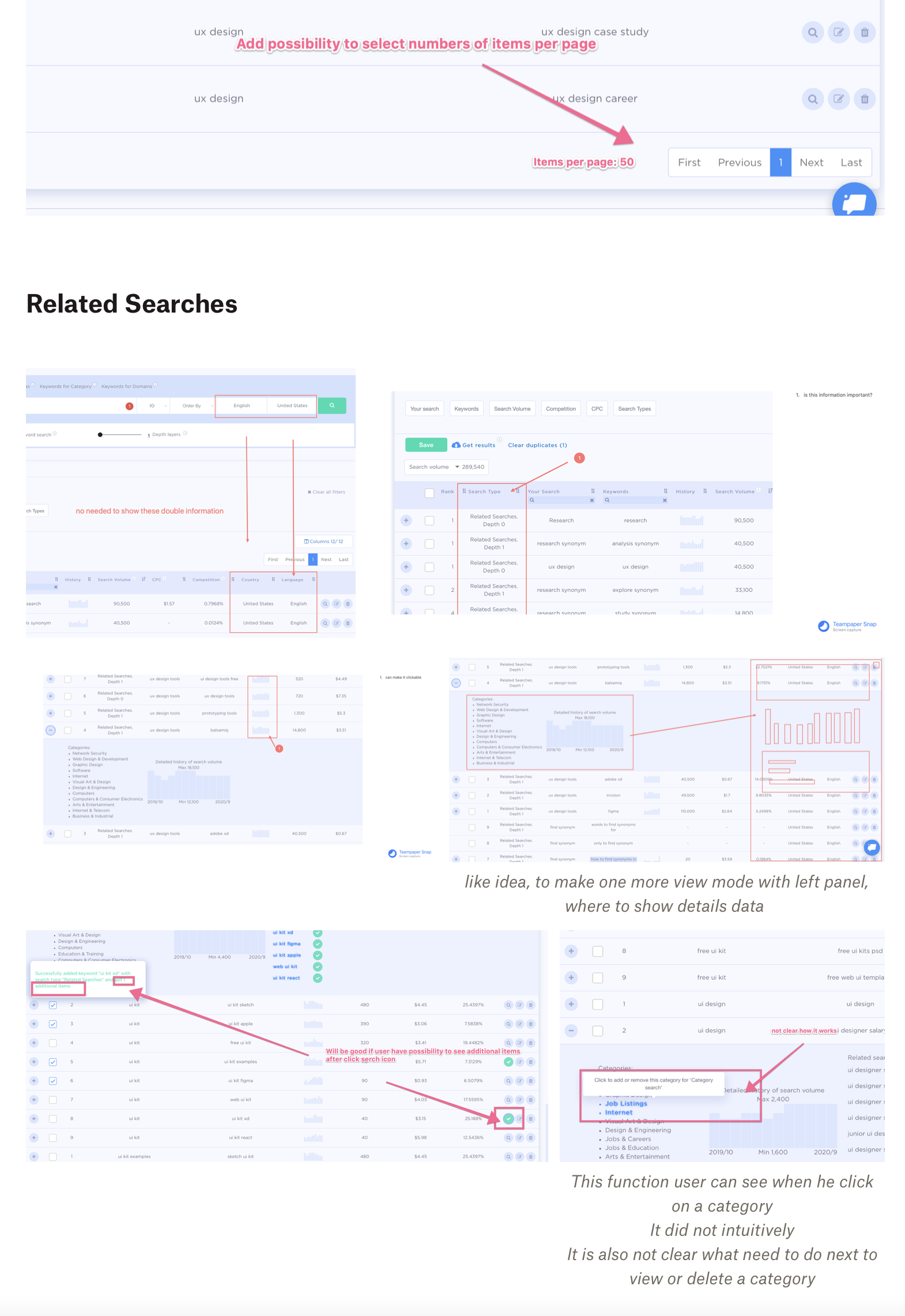 Identifying usability issues